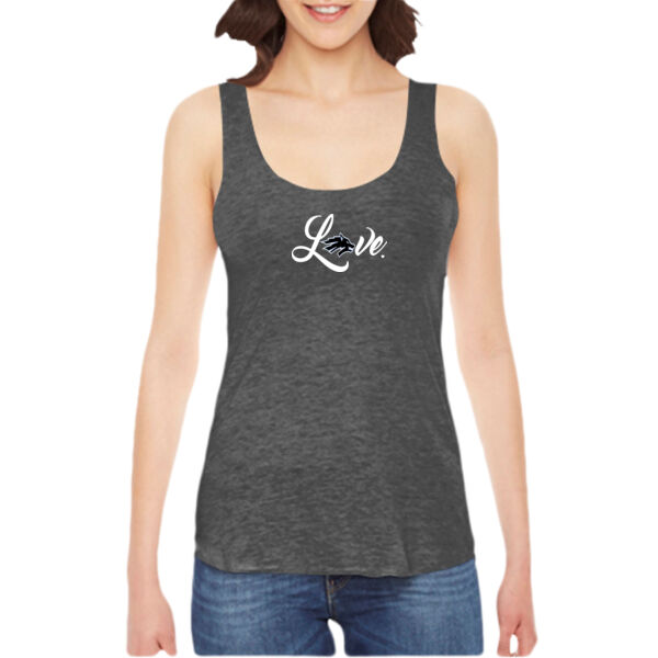 Wolves Love  - Ladies' American Apparel Triblend Racerback Tank Thumbnail
