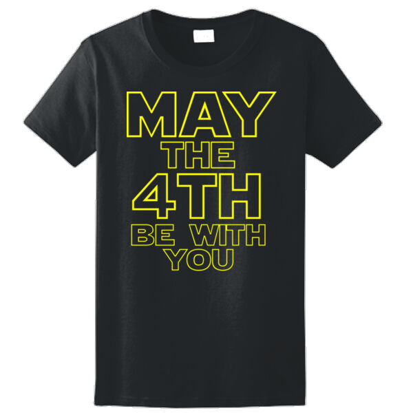 May the 4th Be With You - Ladies Ultra Cotton™ 100% Cotton T Shirt Thumbnail