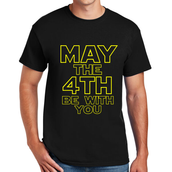 May the 4th Be With You - DryBlend™ 50 Cotton/50 DryBlend™Poly T Shirt Thumbnail