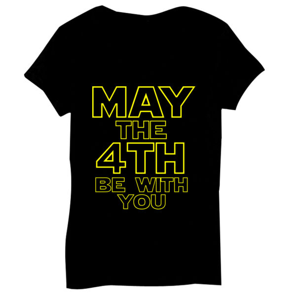 May the 4th Be With You - Bella Short-Sleeve V-Neck T-Shirt Thumbnail
