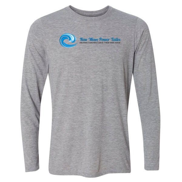 New Wave Power Talks - Light Long Sleeve Ultra Performance Active Lifestyle T Shirt Thumbnail