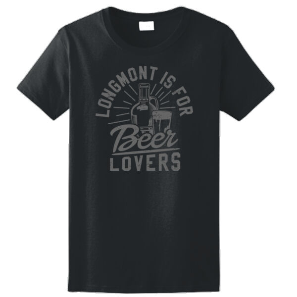 Longmont Is For Beer Lovers - Ladies Ultra Cotton™ 100% Cotton T Shirt Thumbnail