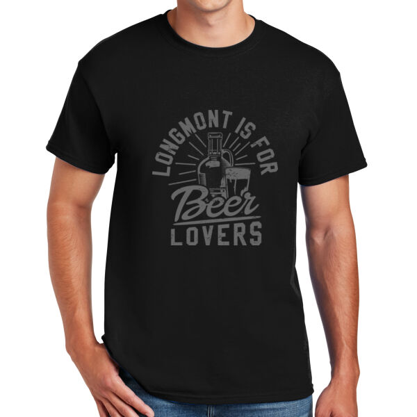 Longmont Is For Beer Lovers - DryBlend™ 50 Cotton/50 DryBlend™Poly T Shirt Thumbnail