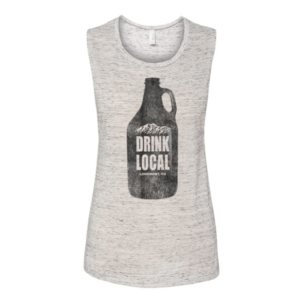 Drink Local Longmont Colorado - Bella Flowy Scoop Muscle Tank (S) Thumbnail