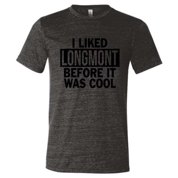 I Liked Longmont Before It Was Cool - Triblend Short Sleeve T-Shirt Thumbnail