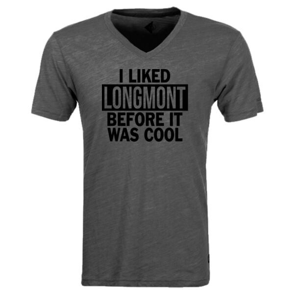 I Liked Longmont Before It Was Cool - Triblend V-Neck T-Shirt Thumbnail