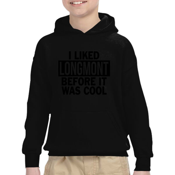 I Liked Longmont Before It Was Cool - Heavy Blend™ Youth 8 oz., 50/50 Hood Thumbnail
