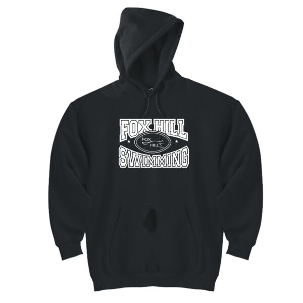 Fox Hill Swimming - DryBlend™ Pullover Unisex Hooded Sweatshirt Thumbnail