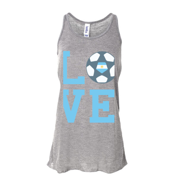 Love LFA - Ladies' Flowy Racerback Tank Thumbnail