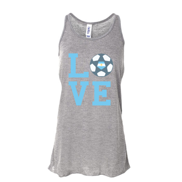 Love LFA - Ladies' Flowy Racerback Tank Thumbnail