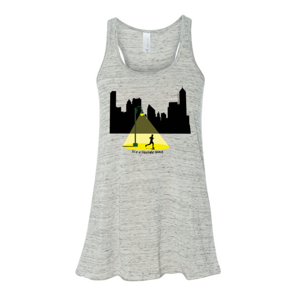 Others Sleep (Mens) - Bella Ladies' Flowy Racerback Tank (S) Thumbnail