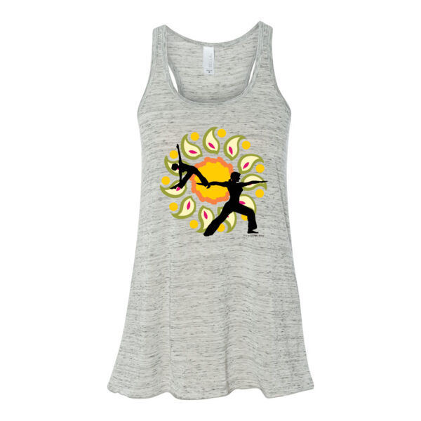 Asanas Yoga - Bella Ladies' Flowy Racerback Tank (S) Thumbnail