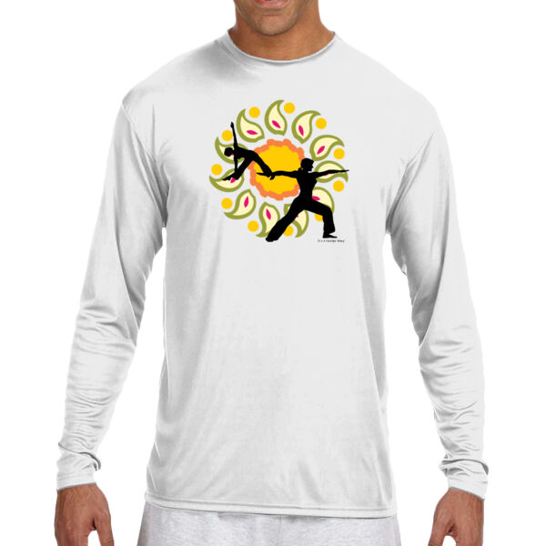 Asanas Yoga - (S) Long Sleeve Cooling Performance Crew Light Color Shirt Thumbnail