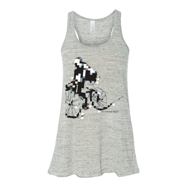 The Biker - Bella Ladies' Flowy Racerback Tank (S) Thumbnail