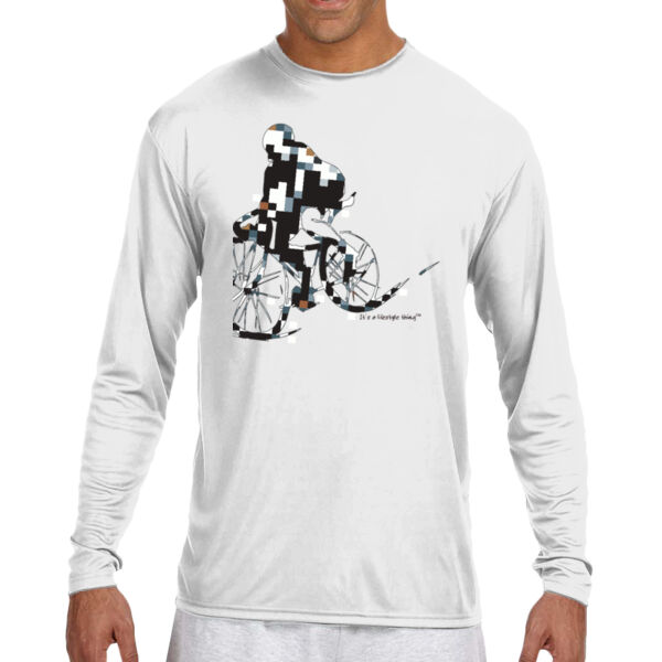 The Biker - (S) Long Sleeve Cooling Performance Crew Light Color Shirt Thumbnail