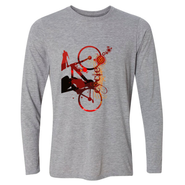 Cycling - Light Long Sleeve Ultra Performance Active Lifestyle T Shirt Thumbnail