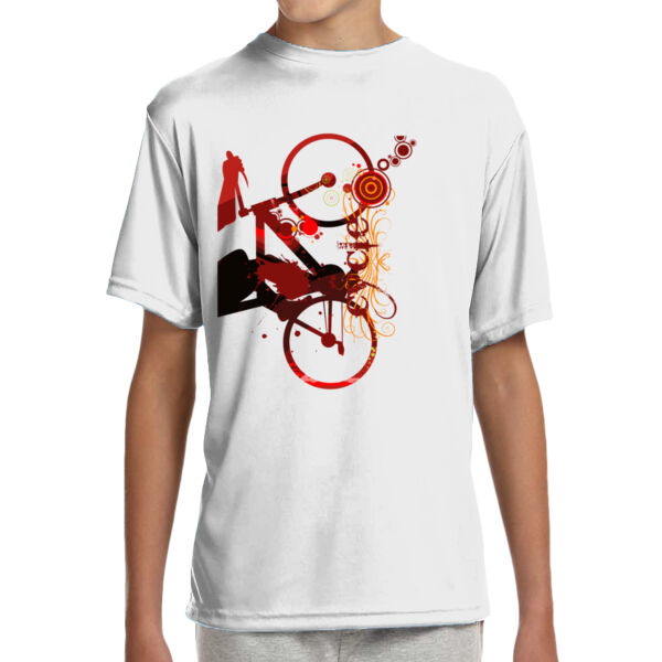 Cycling - (S) Youth Shorts Sleeve Cooling Performance Crew Ligh Color Shirt Thumbnail