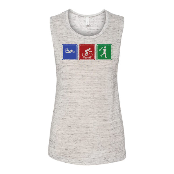 Signs of Tri - Bella Flowy Scoop Muscle Tank (S) Thumbnail