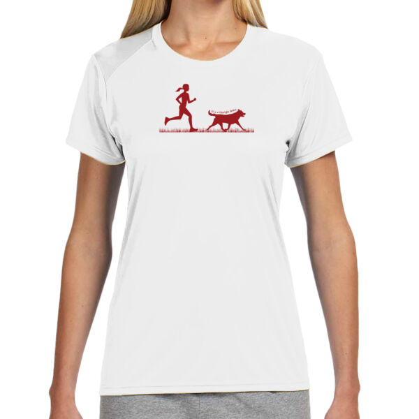 The Pacer - (S) Ladies' Shorts Sleeve Cooling Performance Crew Light Color Shirt Thumbnail