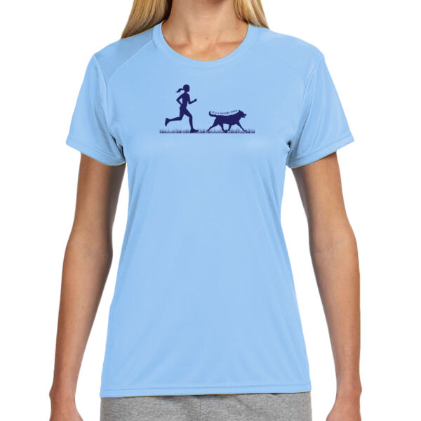 The Pacer - (S) Ladies' Shorts Sleeve Cooling Performance Crew Light Color Shirt Thumbnail