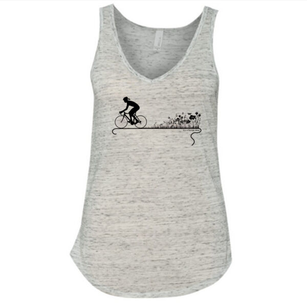 Nature Ride - Ladies' Flowy V-Neck Tank Thumbnail