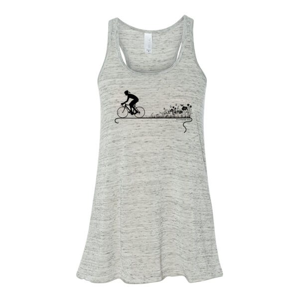 Nature Ride - Bella Ladies' Flowy Racerback Tank (S) Thumbnail