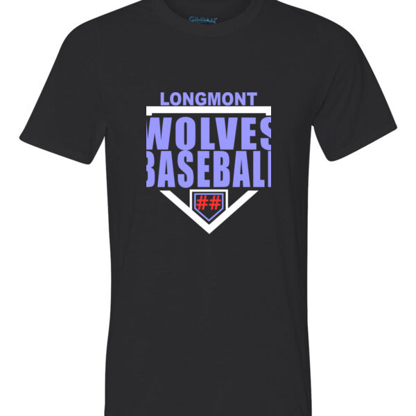 Longmont Wolves Baseball Homeplate - Youth Ultra Performance Active Lifestyle T Shirt Thumbnail
