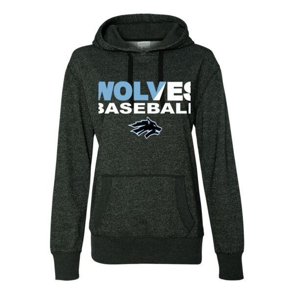 Wolves Baseball Split - Glitter Hoodie Thumbnail