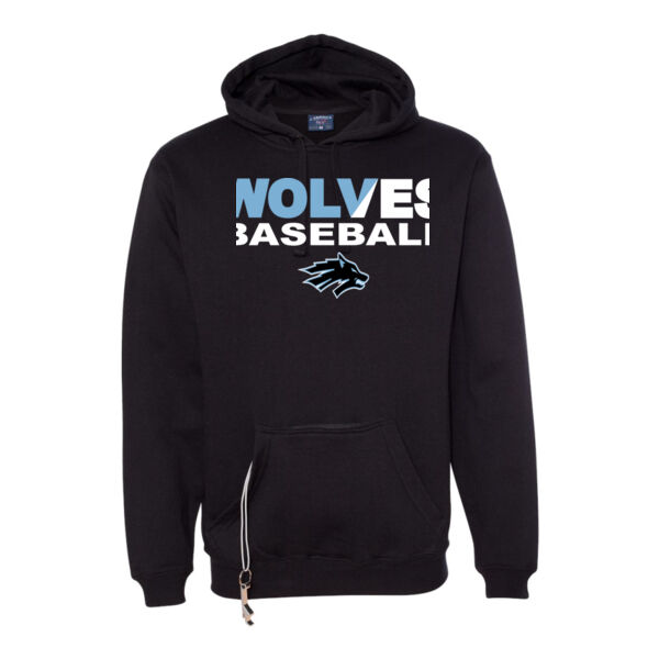 Wolves Baseball Split - Tailgate Hoodie with Koozie & Bottle Opener Thumbnail