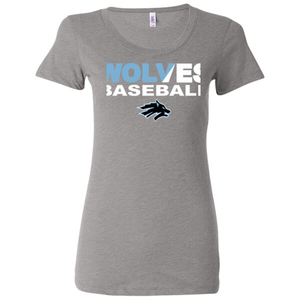 Wolves Baseball Split - Ladies' Triblend Short Sleeve T-Shirt Thumbnail