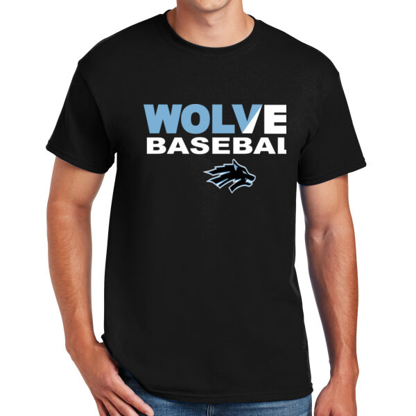 Wolves Baseball Split - DryBlend™ 50 Cotton/50 DryBlend™Poly T Shirt Thumbnail