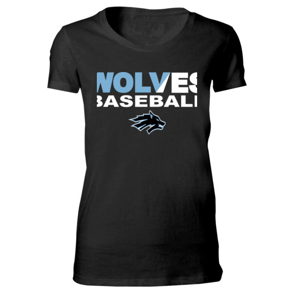 Wolves Baseball Split - Bella Favorite T-Shirt Thumbnail