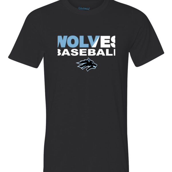Wolves Baseball Split - Ultra Performance Active Lifestyle T Shirt Thumbnail