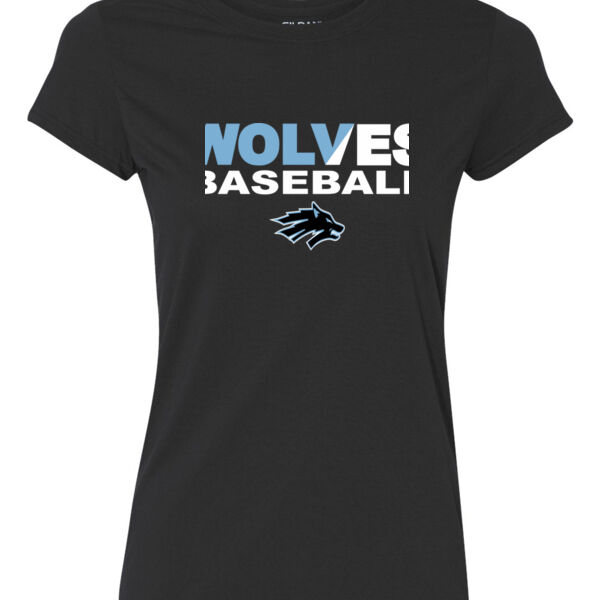 Wolves Baseball Split - Ladies Ultra Performance Active Lifestyle T Shirt Thumbnail
