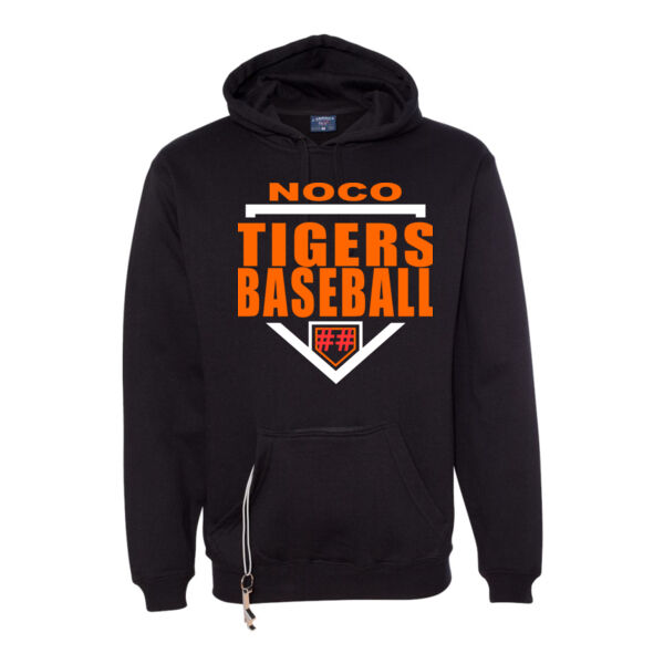 NoCo Tigers Baseball Homplate - Tailgate Hoodie with Koozie & Bottle Opener Thumbnail