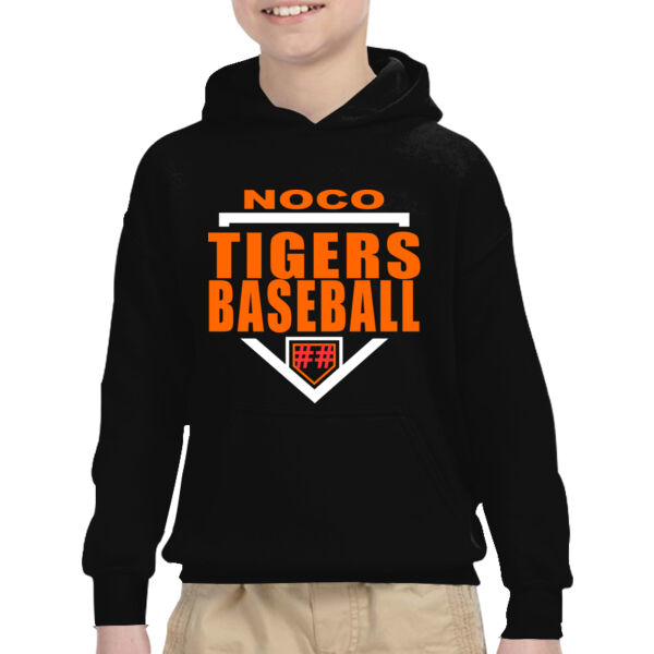 NoCo Tigers Baseball Homplate - Heavy Blend™ Youth 8 oz., 50/50 Hood Thumbnail