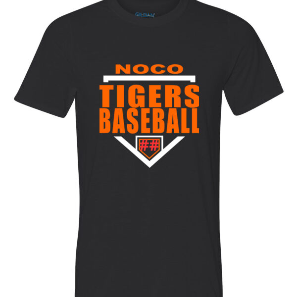 NoCo Tigers Baseball Homplate - Ultra Performance Active Lifestyle T Shirt Thumbnail