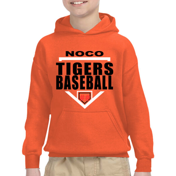 NoCo Tigers Baseball Homplate - Heavy Blend™ Youth 8 oz., 50/50 Hood Thumbnail