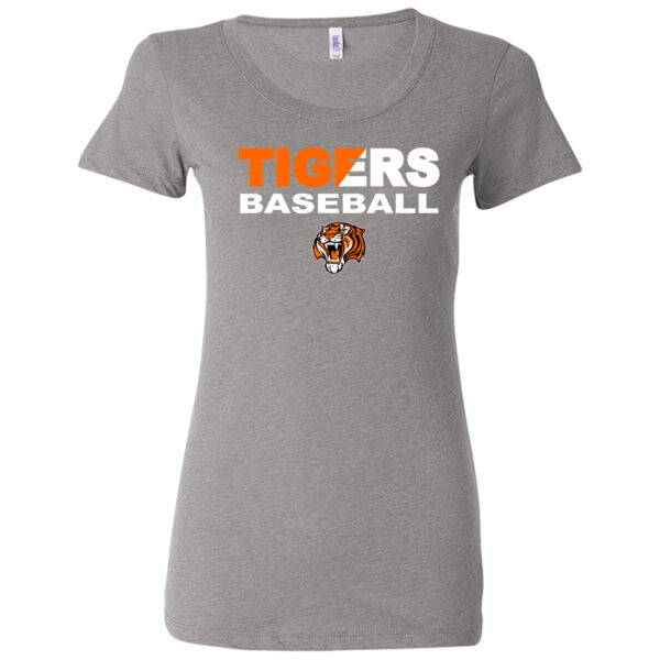 Tigers Baseball Split - Ladies' Triblend Short Sleeve T-Shirt Thumbnail