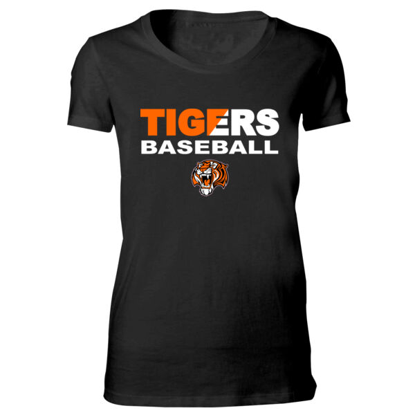 Tigers Baseball Split - Bella Favorite T-Shirt Thumbnail