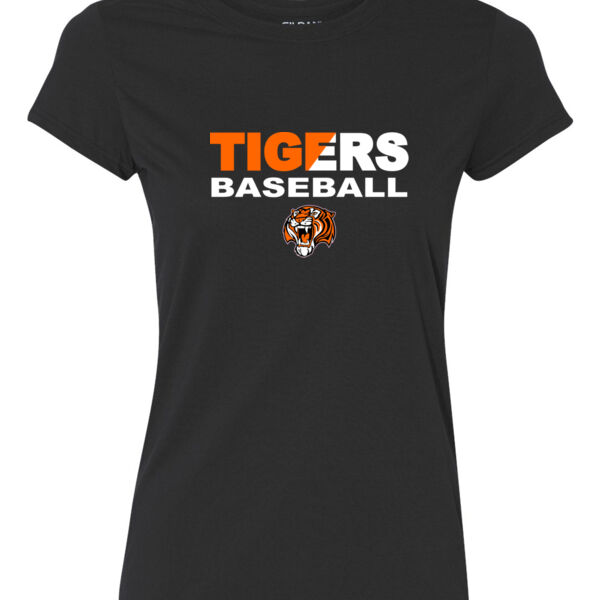 Tigers Baseball Split - Ladies Ultra Performance Active Lifestyle T Shirt Thumbnail