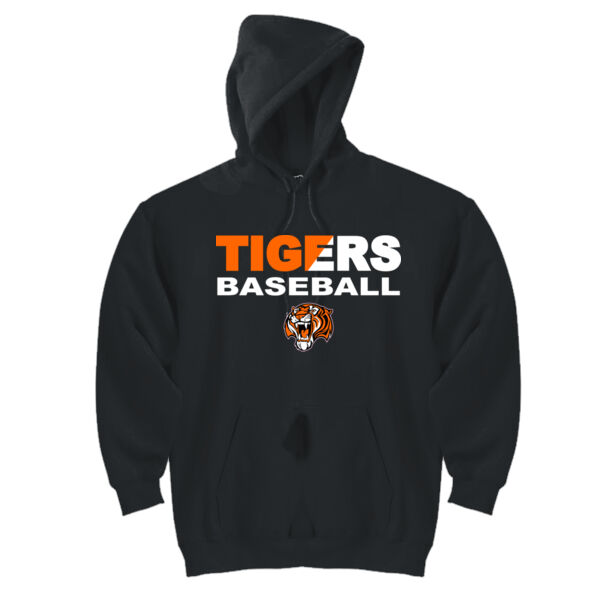 Tigers Baseball Split - DryBlend™ Pullover Unisex Hooded Sweatshirt Thumbnail