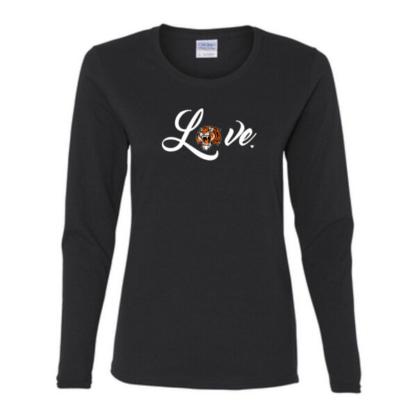 Love Tigers - Gildan Ladies Ultra Cotton™ Long Sleeve Missy Fit T Shirt Thumbnail