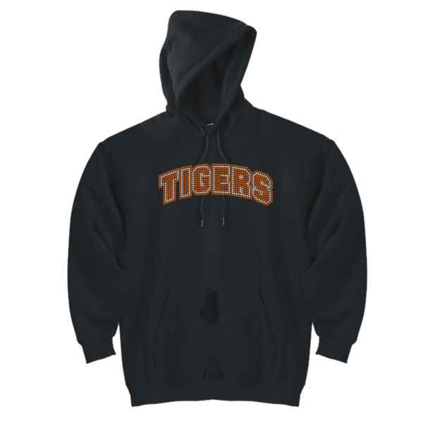 TIGERS Rhinestone Arch - DryBlend™ Pullover Unisex Hooded Sweatshirt Thumbnail