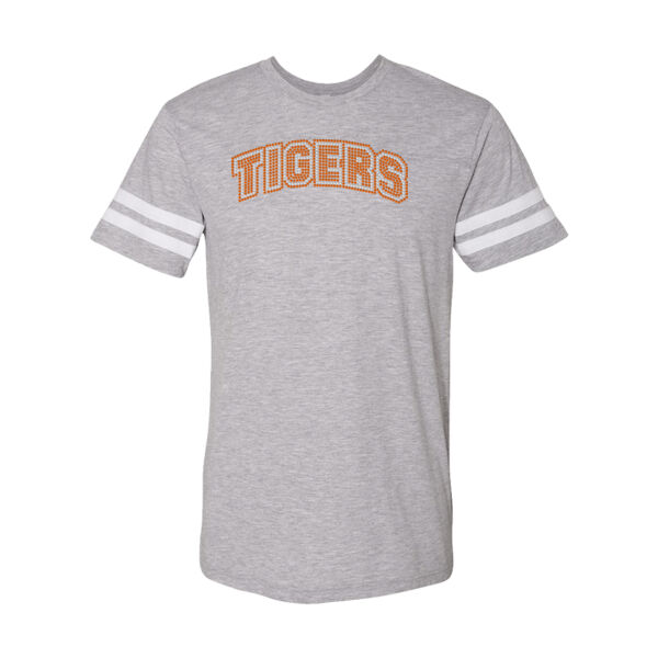 TIGERS Rhinestone Arch - LAT Adult Football Fine Jersey T-Shirt Thumbnail