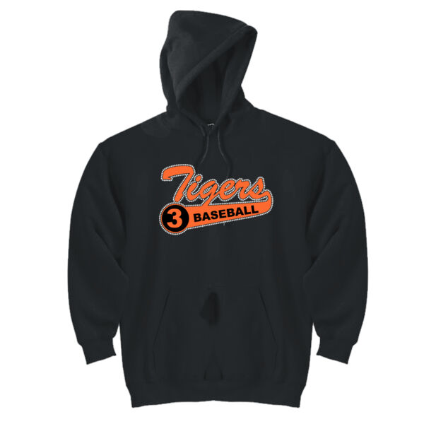 Tigers Rhinestone Tail - DryBlend™ Pullover Unisex Hooded Sweatshirt Thumbnail