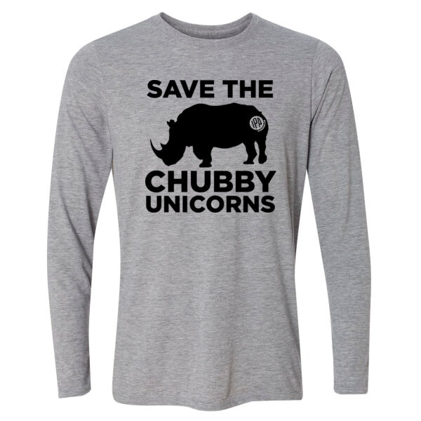 Save the Chubby Unicorns (STCU) - Light Long Sleeve Ultra Performance Active Lifestyle T Shirt Thumbnail