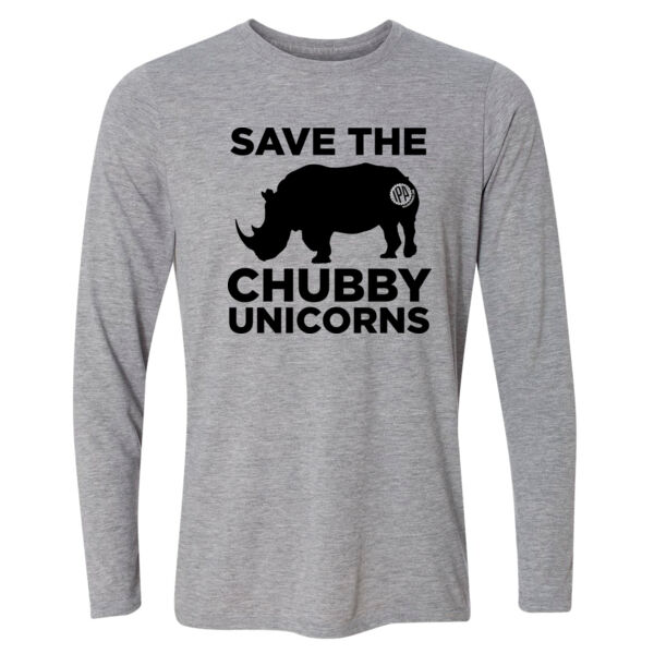 Save the Chubby Unicorns (STCU) - Light Youth Long Sleeve Ultra Performance Active Lifestyle T Shirt Thumbnail