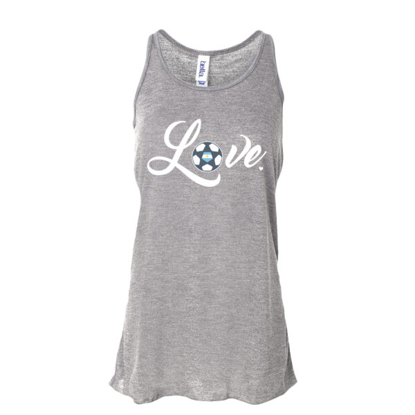 LFA Love - Ladies' Flowy Racerback Tank - Dark Thumbnail