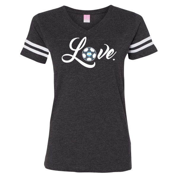 LFA Love - LAT Ladies' Football Fine Jersey T-Shirt Thumbnail